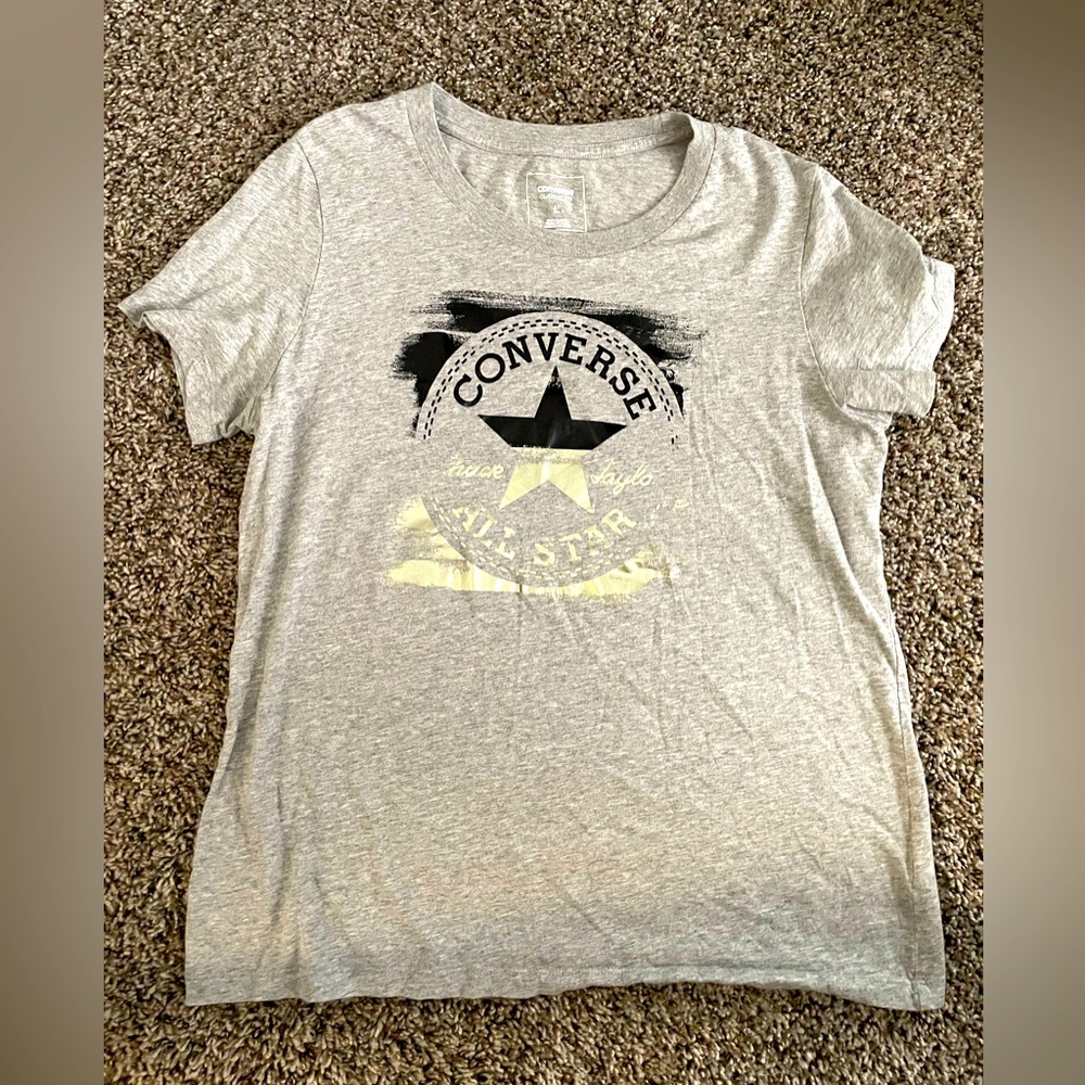 Converse Light Gray T-Shirt with Star Graphic